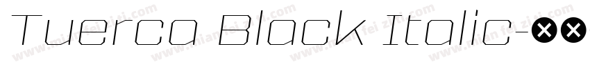 Tuerca Black Italic字体转换